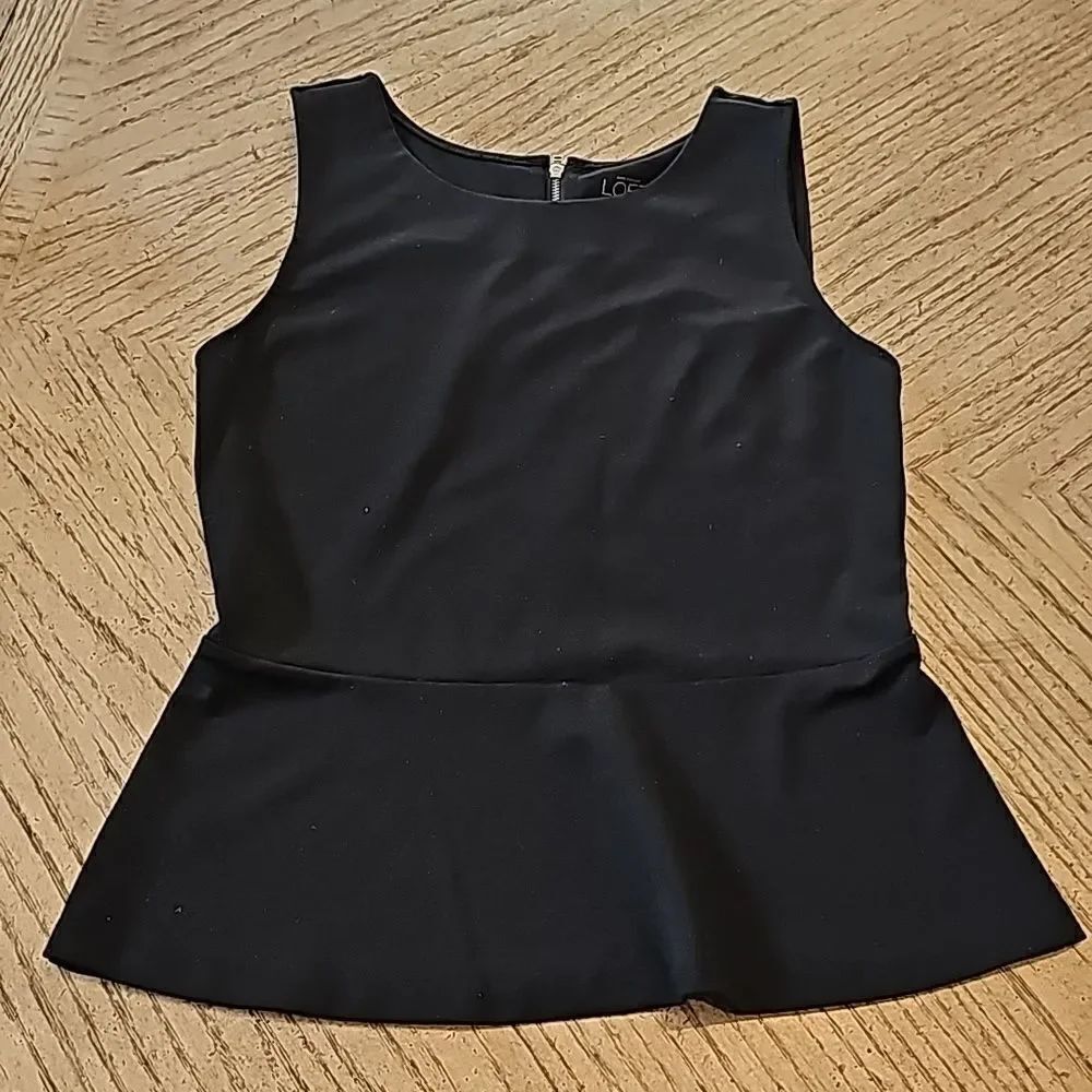 Loft lack peplum top size XS